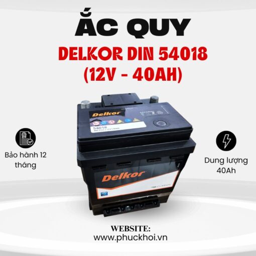 Ắc quy Delkor Din 54018 (12V - 40AH)