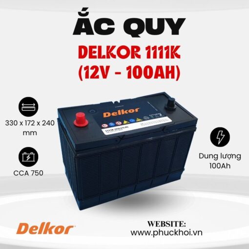 Ắc quy Delkor 1111K (12V - 100AH)