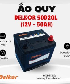 Ắc quy Delkor 50D20L (12V - 50AH)