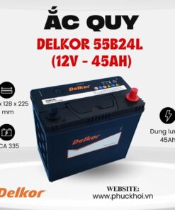 Ắc quy Delkor 55B24L (12V - 45AH)