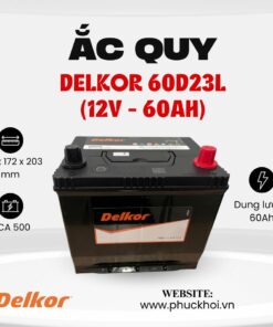 Ắc quy Delkor 60D23L (12V - 60AH)