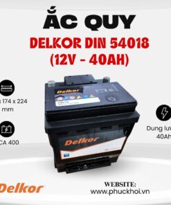 Ắc quy Delkor Din 54018 (12V - 40AH)