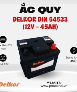 Ắc quy Delkor Din 54533 (12V - 45AH)