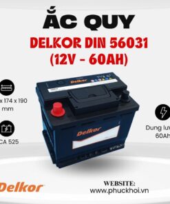 Ắc quy Delkor Din 56031 (12V - 60AH)