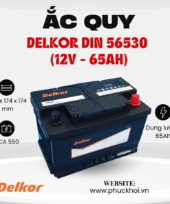 Ắc quy Delkor Din 56530 (12V - 65AH)