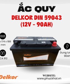 Ắc quy Delkor Din 59043 (12V - 90AH)