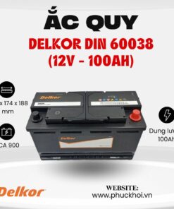 Ắc quy Delkor Din 60038 (12V - 100AH)