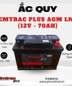 Ắc quy Emtrac Plus AGM LN3 (12V - 70Ah)