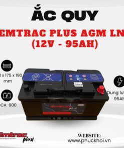 Ắc quy Emtrac Plus AGM LN5 (12V - 95Ah)