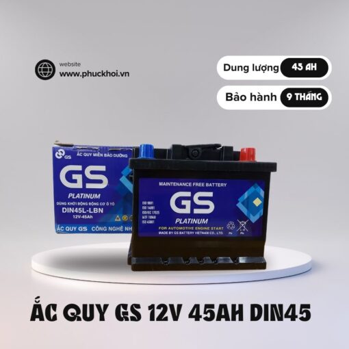Ắc quy GS Din45 (12V - 45AH)