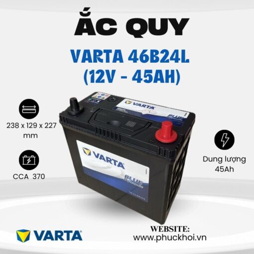 Ắc quy Varta 46B24L (12V - 45Ah)
