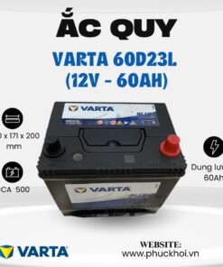 Ắc quy Varta 60D23L (12V - 60Ah)
