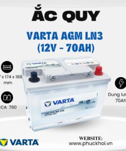 Ắc quy Varta AGM LN3 (12V - 70Ah)