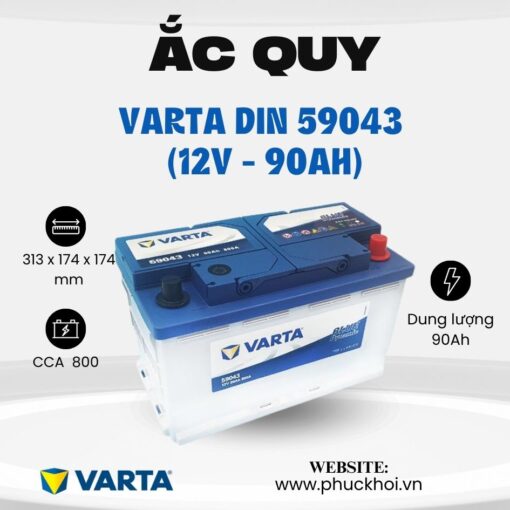 Ắc quy Varta Din 59043 (12V - 90Ah)