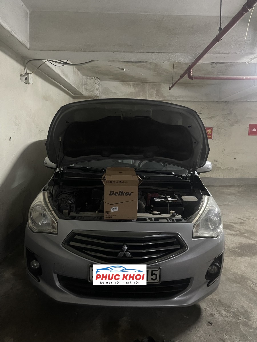 Thay ắc quy xe Mitsubishi Attrage ở Bắc Giang 24h