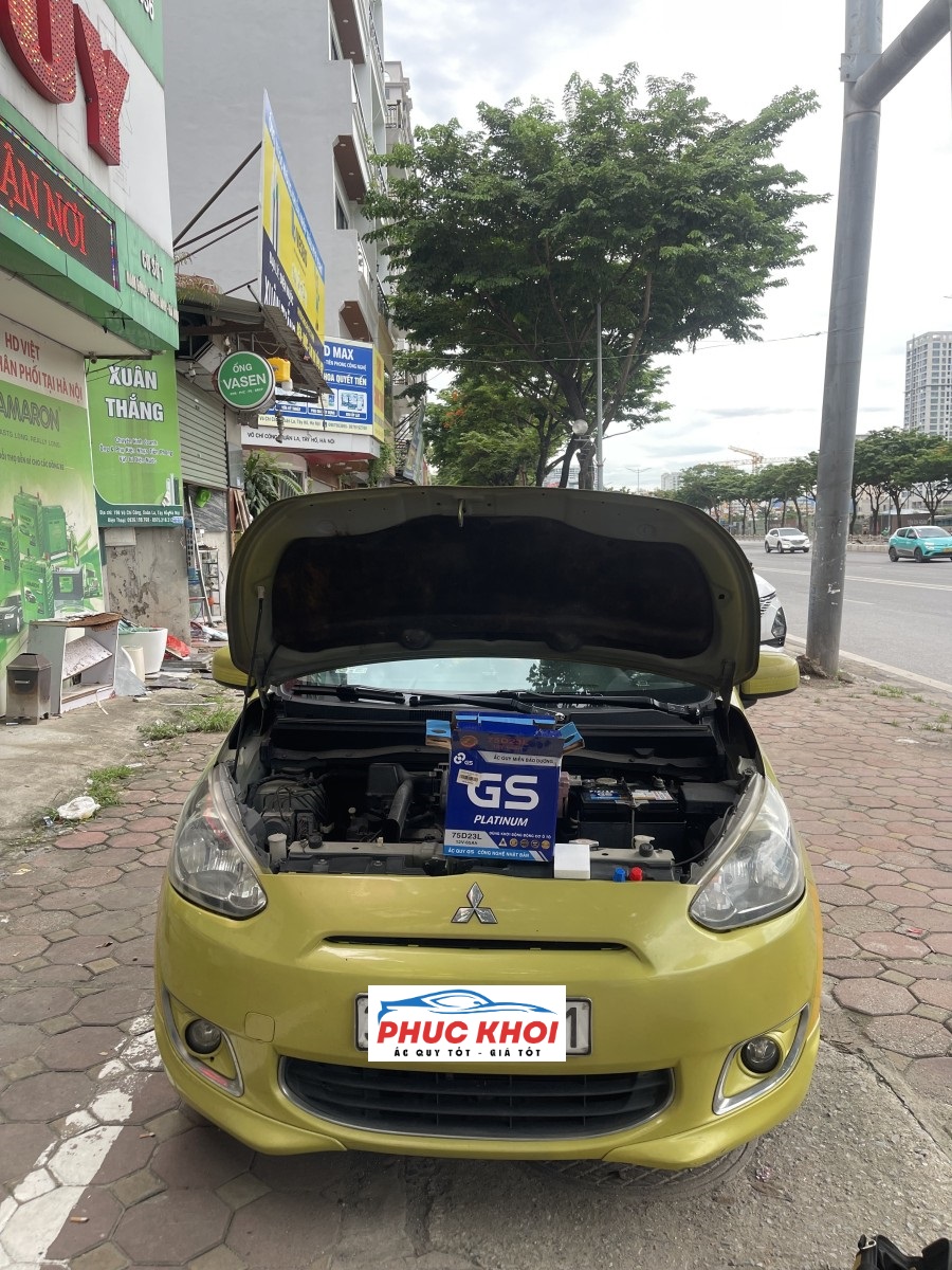 Thay ắc quy xe Mitsubishi Mirage ở Bắc Ninh 24h