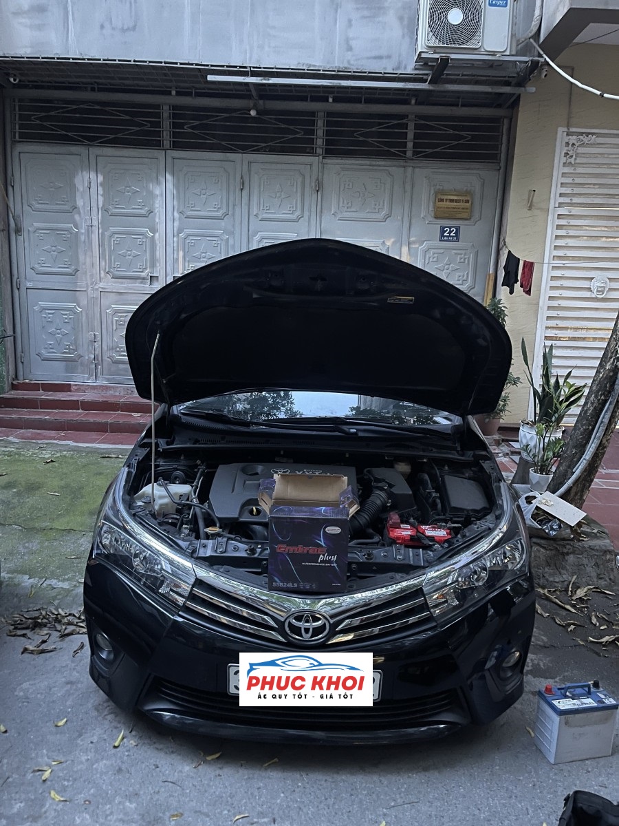 Thay ắc quy xe Toyota Corolla Altis ở Bắc Ninh 24h