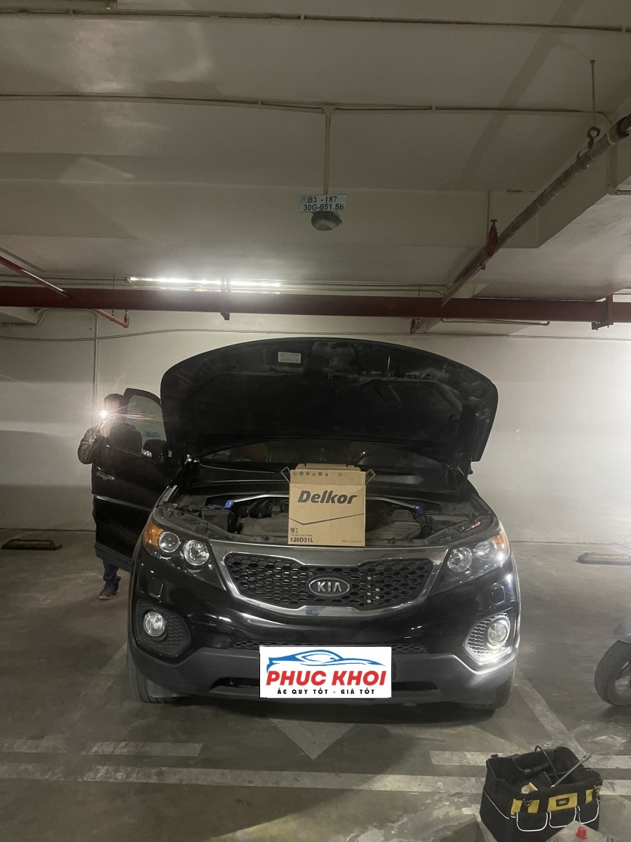 Cứu hộ 24h ắc quy xe Kia Sorento ở Hưng Yên