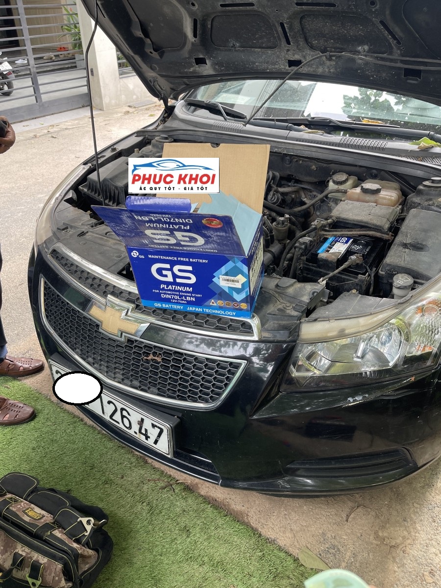 Cứu hộ 24/7 ắc quy xe Chevrolet Cruze ở Bắc Ninh