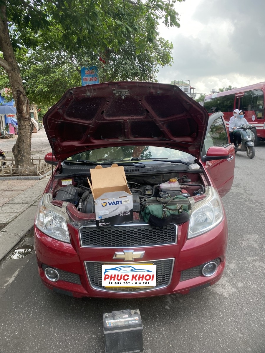 Cứu hộ 24/7 ắc quy xe Chevrolet Aveo ở Bắc Giang