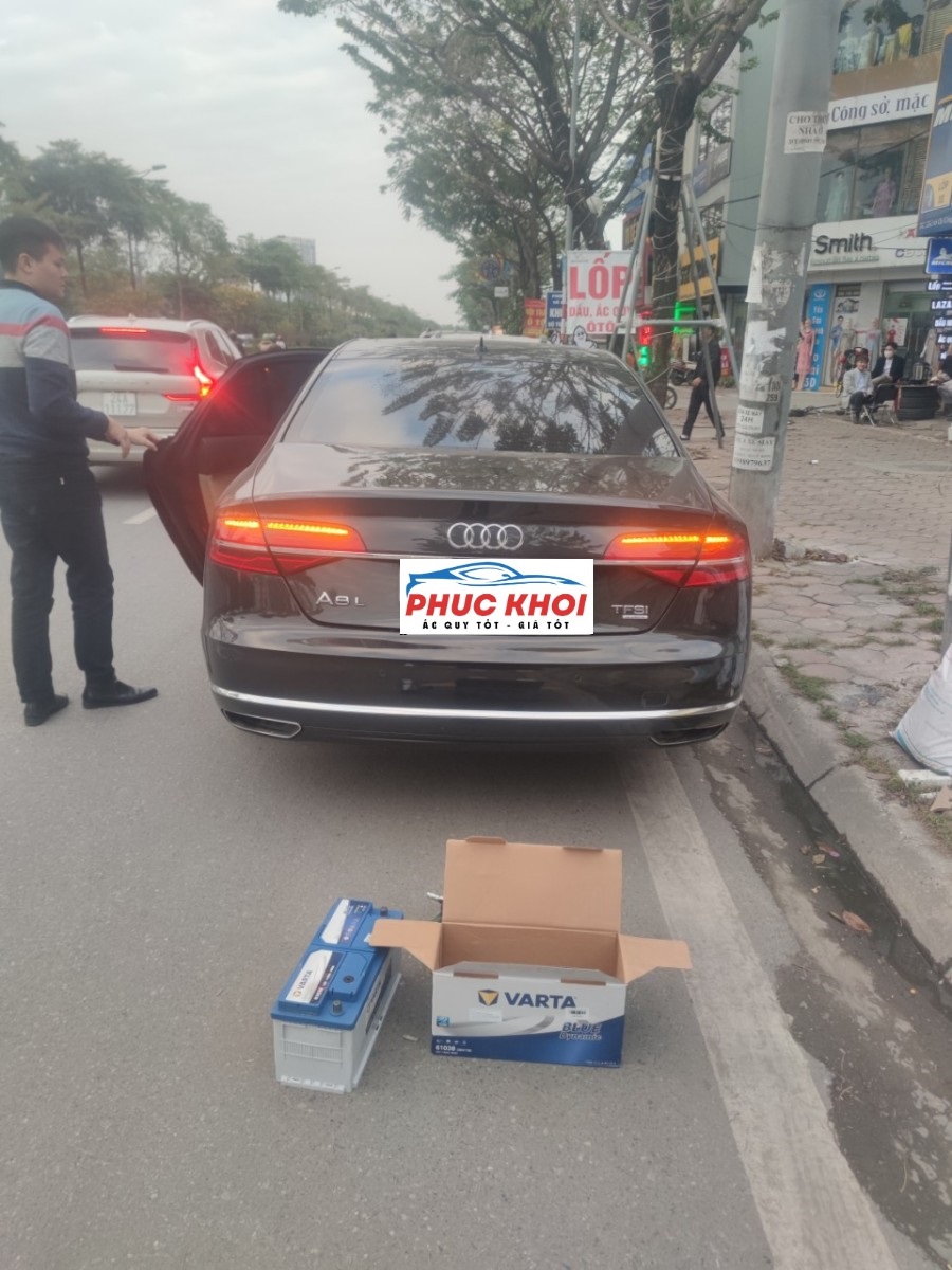 Thay ắc quy xe Audi A8 tận nơi ở Bắc Ninh