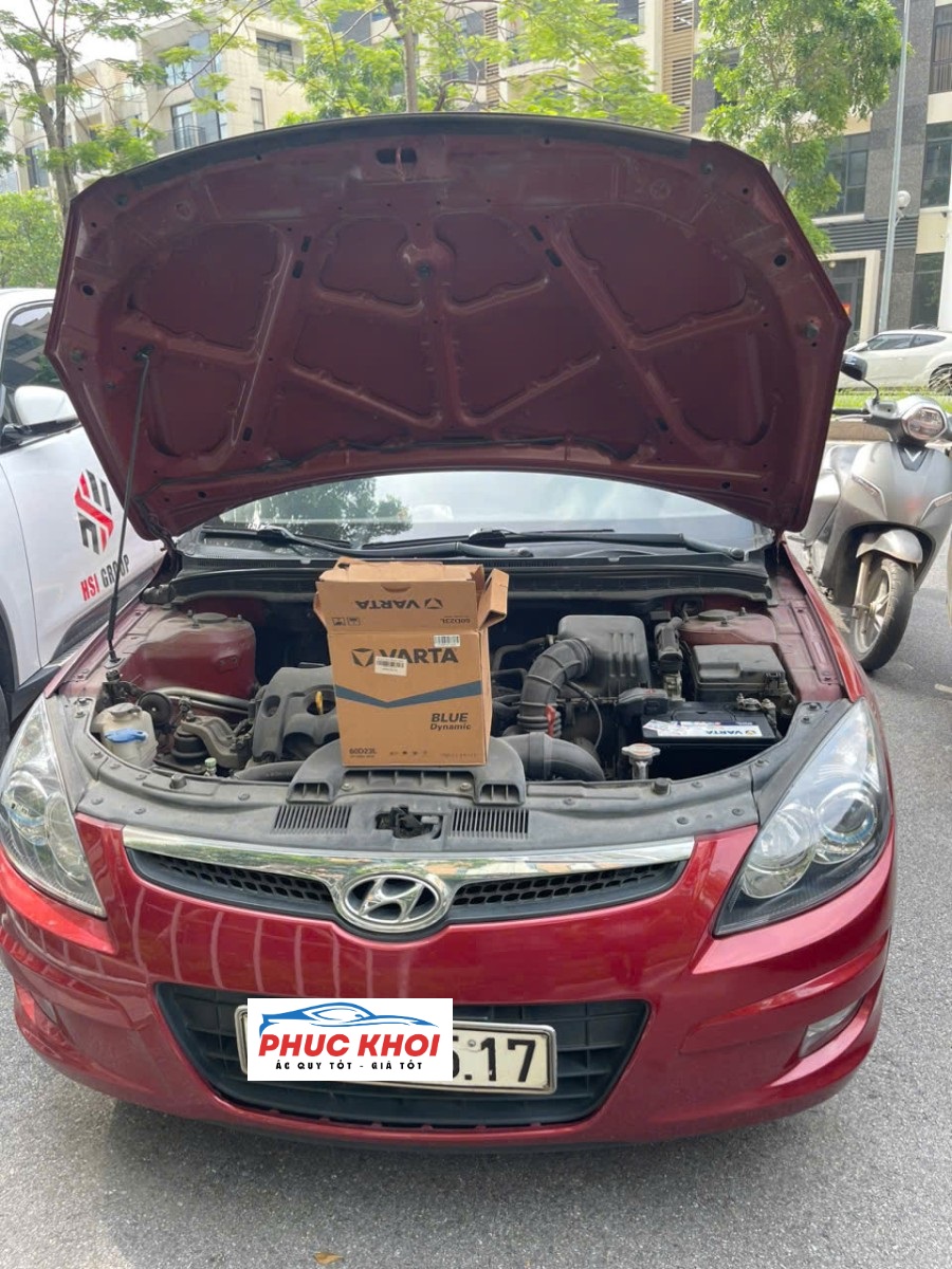 Thay ắc quy 24/7 xe Hyundai I30 ở Bắc Ninh tận nơi