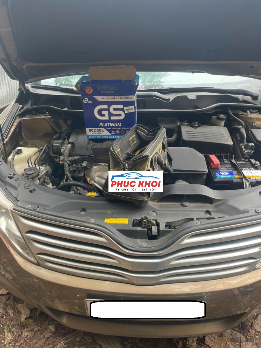 Thay ắc quy xe Toyota Venza ở Bắc Ninh 24h
