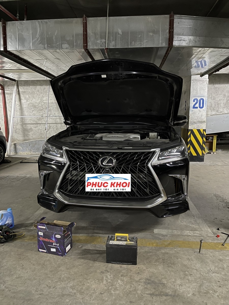 Thay ắc quy xe Lexus LX570 tận nơi ở Bắc Giang