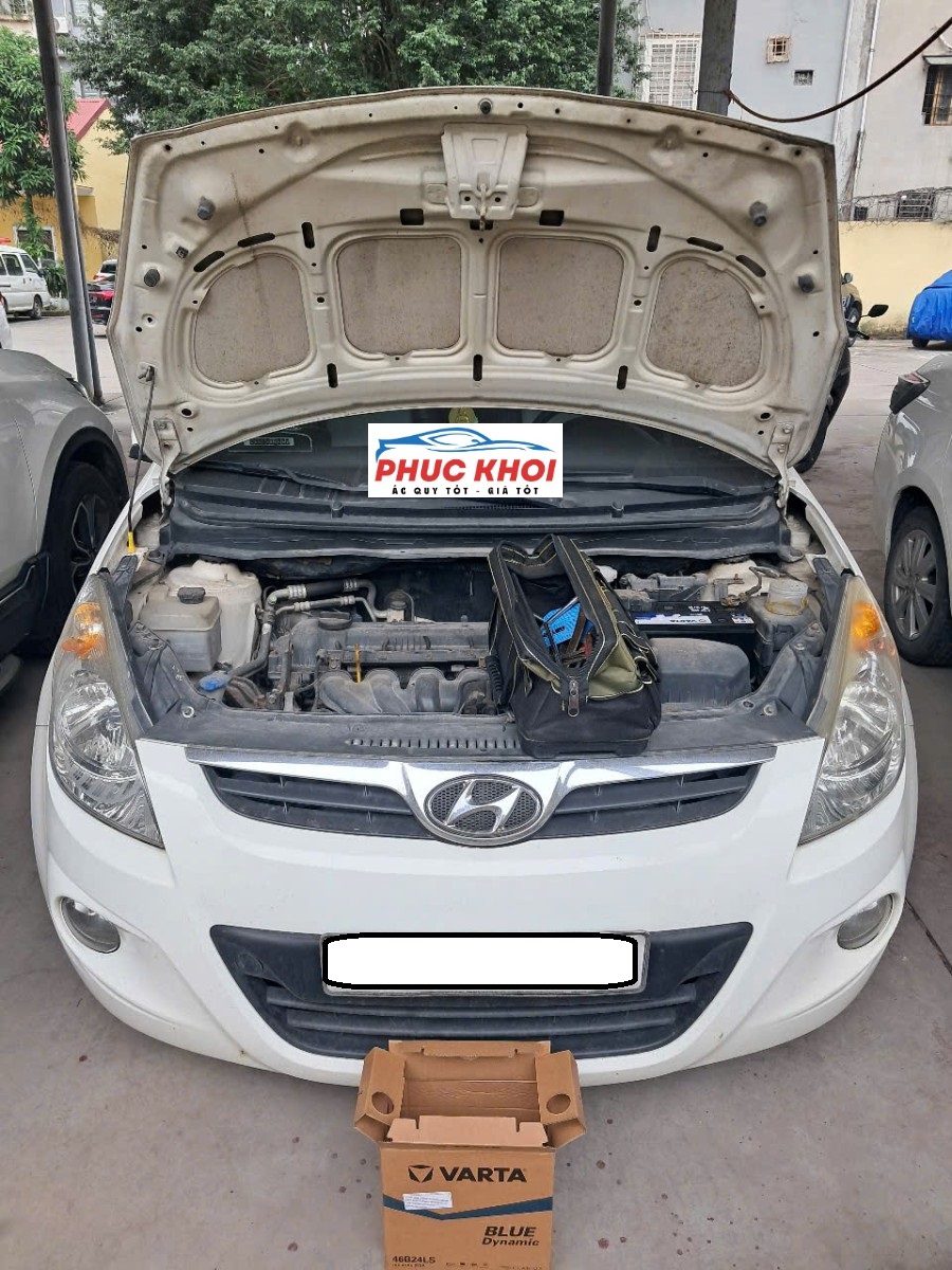 Thay ắc quy xe Hyundai I20 tận nơi Bắc Ninh
